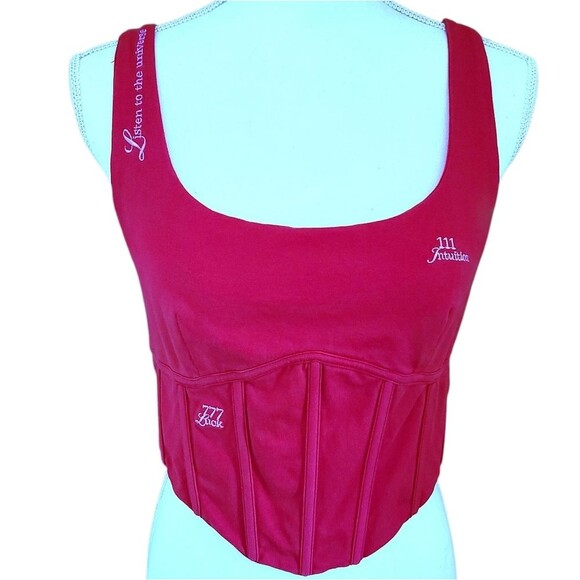 mayfair group language of the universe corset top size M/L - Picture 3 of 8